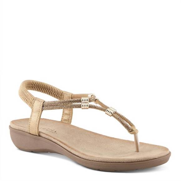 NEW PATRIZIA women's biddle sandal in gold - Picture 1 of 5